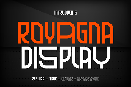 Royagna Display - 4 Fonts (40% OFF )