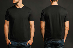 Black t-shirt, a Branding & Logo Template by VetalStock