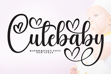 Cutebaby | Script Font