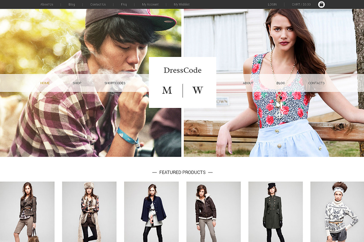 DressCode Bootstrap Site Themes, a Bootstrap Template by IceTemplates (Photo 1 of 3)