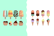 Ice Cream Elements Illustration, a Food Illustration by Artnivora.Std (Thumbnail 3 of 3)