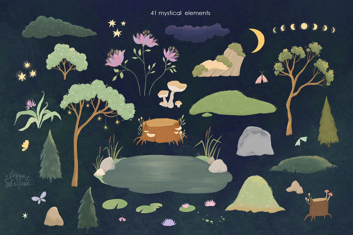 Magic forest and fairies, an Animal Illustration by Lesya Skripak (Photo 8 of 9)