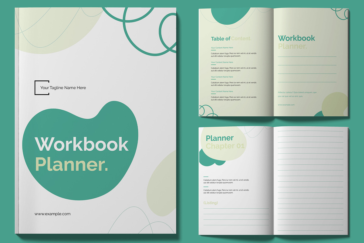 Workbook Planner Design Template