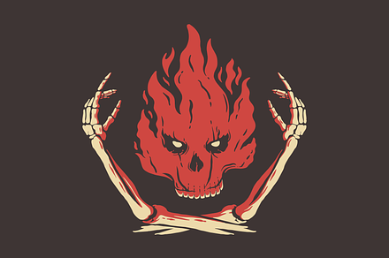 Skull On Fire