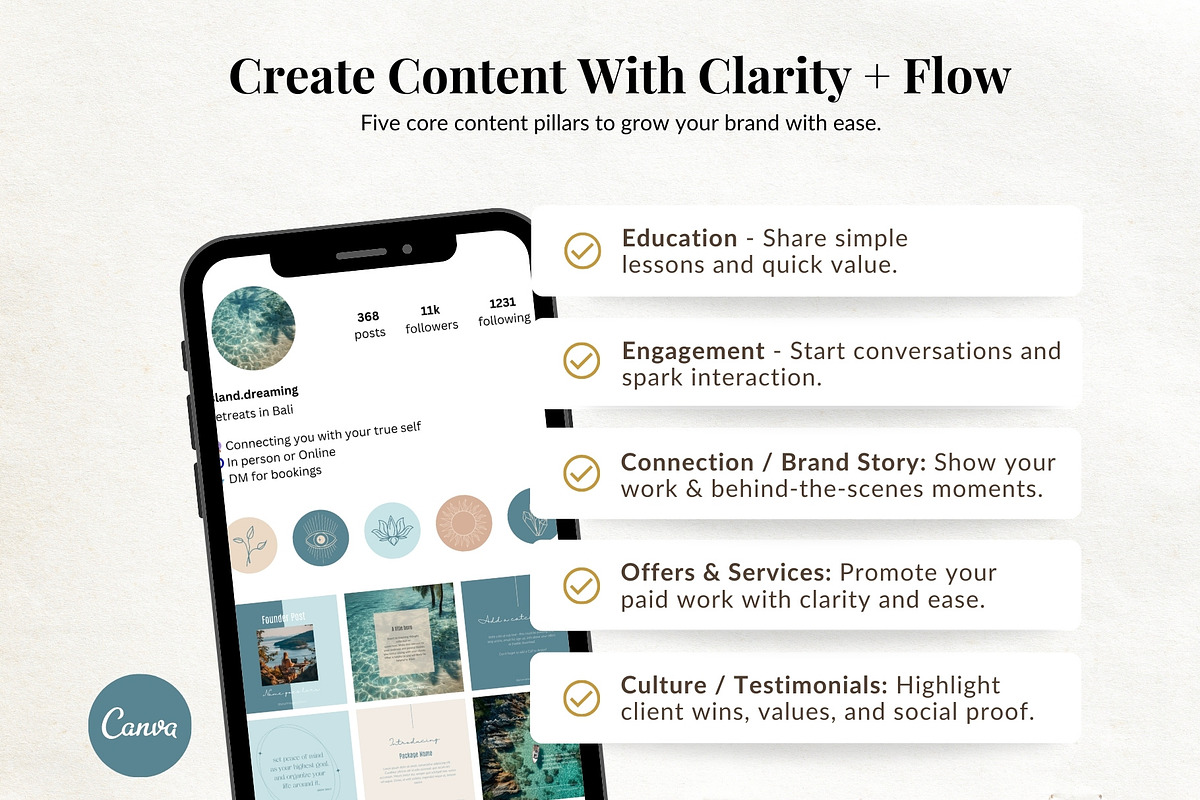 Island Dreaming Instagram Templates, a Social Media Template by The Brand Alchemists (Photo 11 of 13)