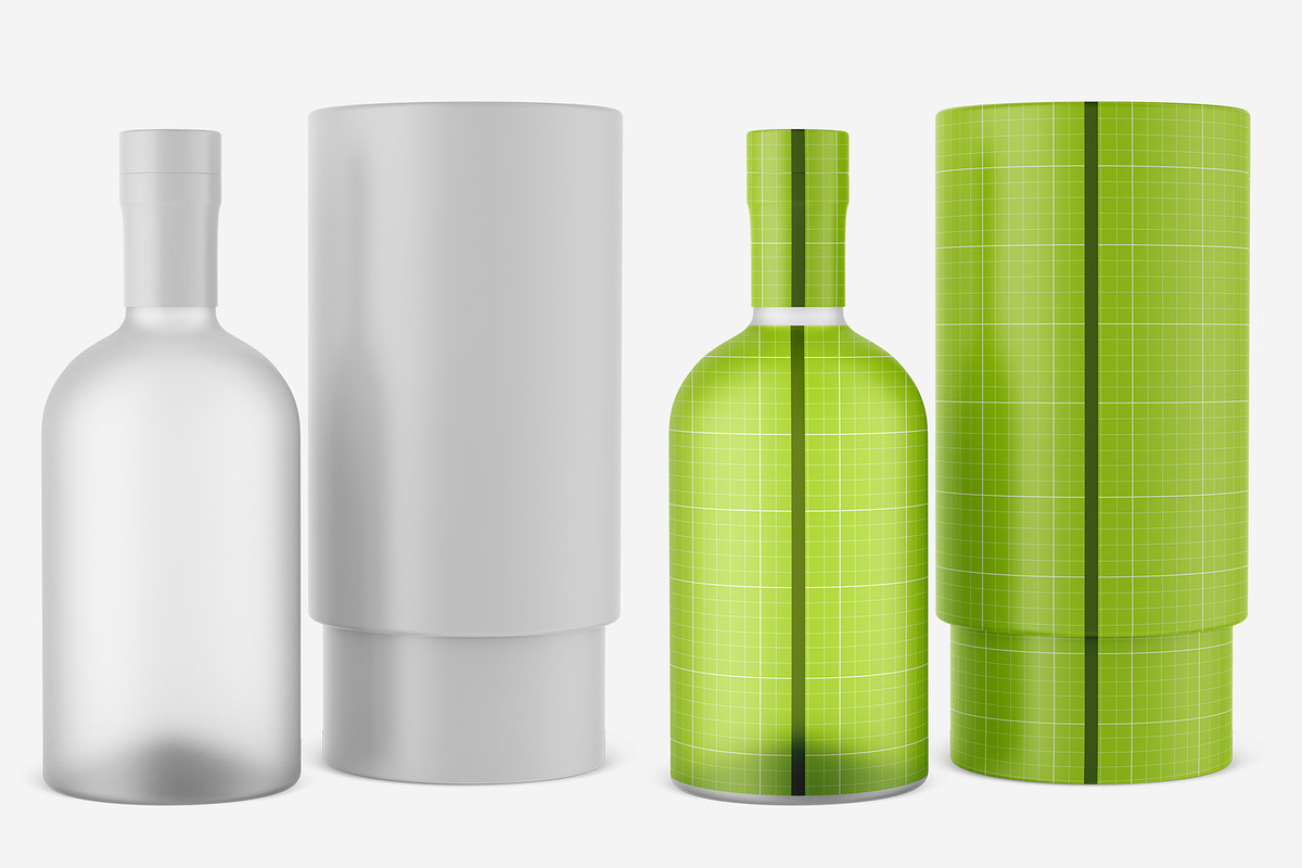 Matte Glass Bottle Mockup, a Product Mockup by Green Art (Photo 5 of 5)