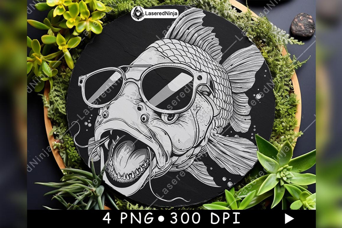 Koi Cartoon Sunglasses Cool Funky, a Background Graphic by LaseredNinja (Photo 7 of 7)