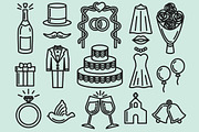 Wedding Set Outlined & Colored, an Icon by DeniseUytiepo (Thumbnail 3 of 5)