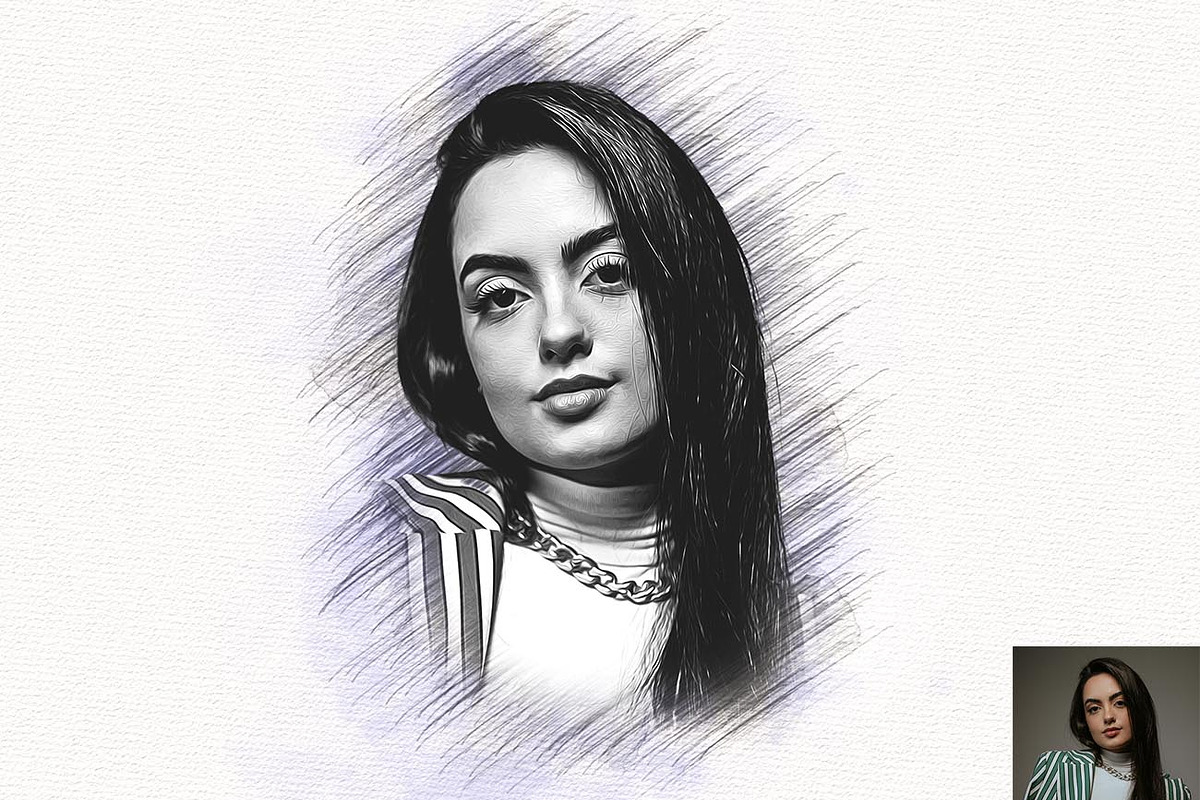 Oil & Pencil Art Generator Photoshop, an Action Add-On by Studio Retouch (Photo 2 of 13)