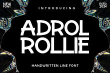 Adrol Rollie - Handwritten Line Font