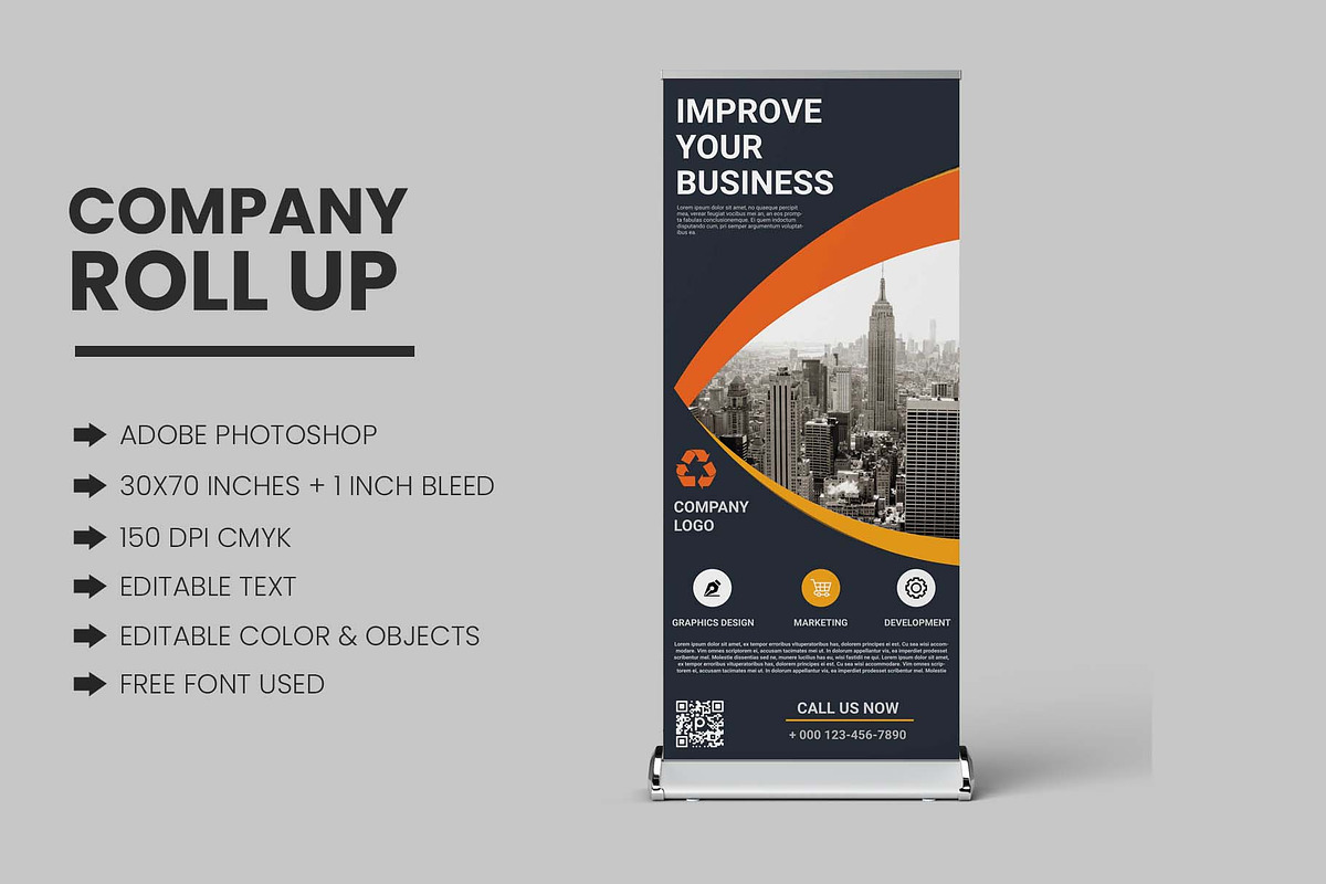 Business Roll-Up Banner, a Flyer Template by nandinigraphics (Photo 4 of 4)