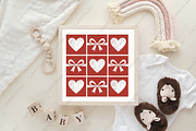 Retro Checkered Valentines PNG, an Illustration by CraftArtStudio (Thumbnail 4 of 4)