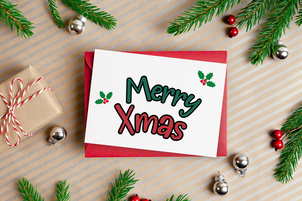 Tinsel is a handwritten font, a Handwritten Font by Brown Cupple (Photo 2 of 9)