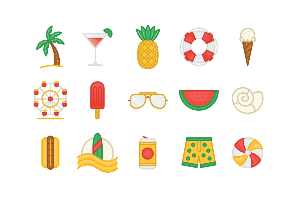 Summer Icons, an Illustration by jeremybooth (Photo 1 of 2)