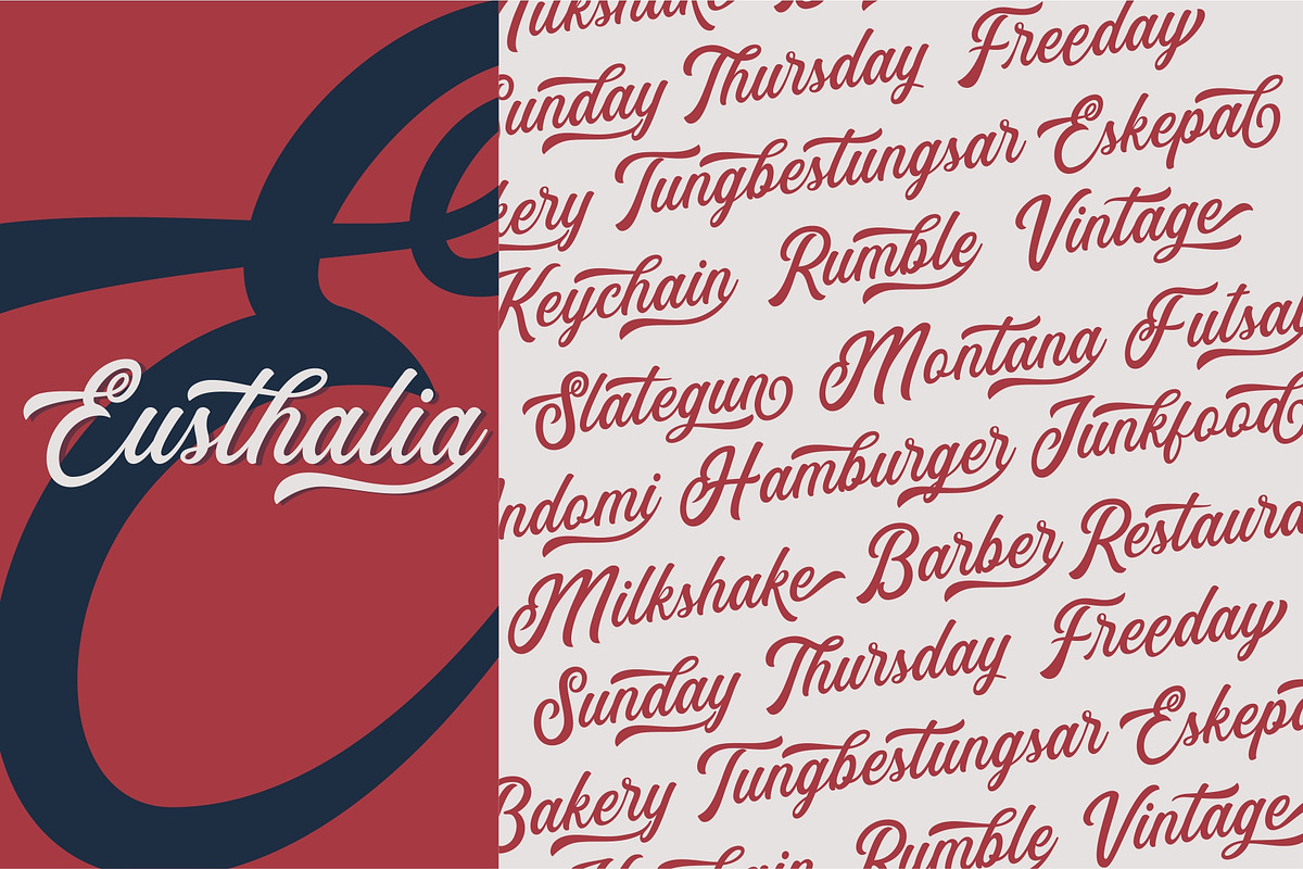 Eusthalia Typeface preview 5