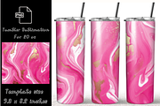 Pink Glitter 20 oz skinny tumbler, a Print Template by SindyPrintDesign (Thumbnail 3 of 7)