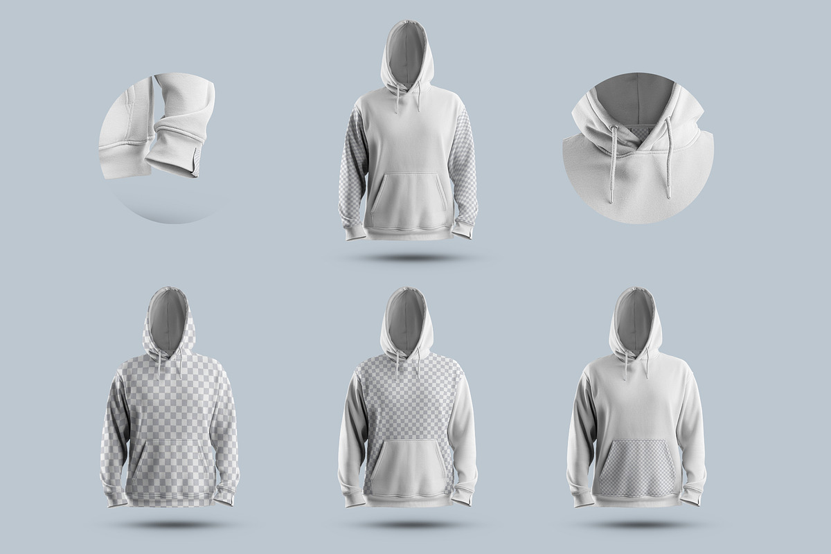 Mockup Oversize Hoodie for Procreate, a Hoody Mockup by Grow Design Craft Studio (Photo 6 of 7)