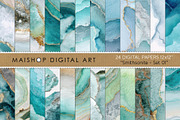 Teal Crystal Seamless Digital Papers, a Texture Graphic by Maishop (Thumbnail 1 of 14)