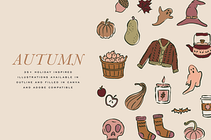 Autumn Collection Illustration Pack