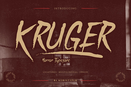 Kruger, a Font by kerismaker