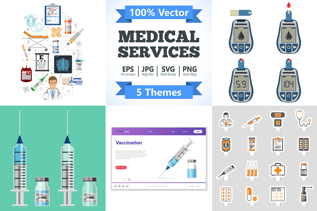 Medical Services Themes, a Healthcare Illustration by TAlex (Photo 1 of 7)
