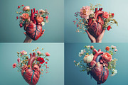 10 Blooming Heart Illustrations, a Healthcare Illustration by HipFonts (Thumbnail 4 of 7)