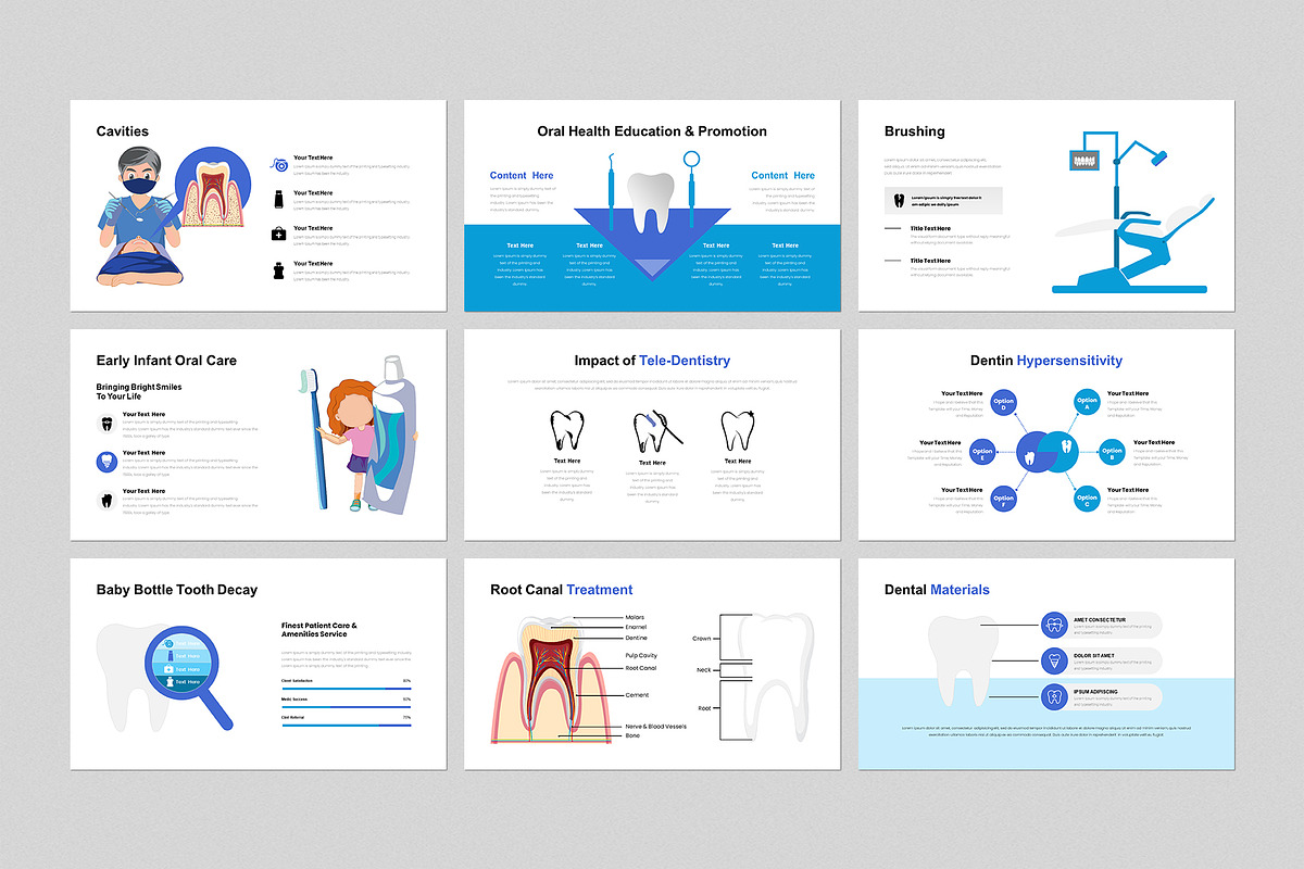 Dental Presentation Template, a Presentation Template by GenerousArt (Photo 3 of 7)