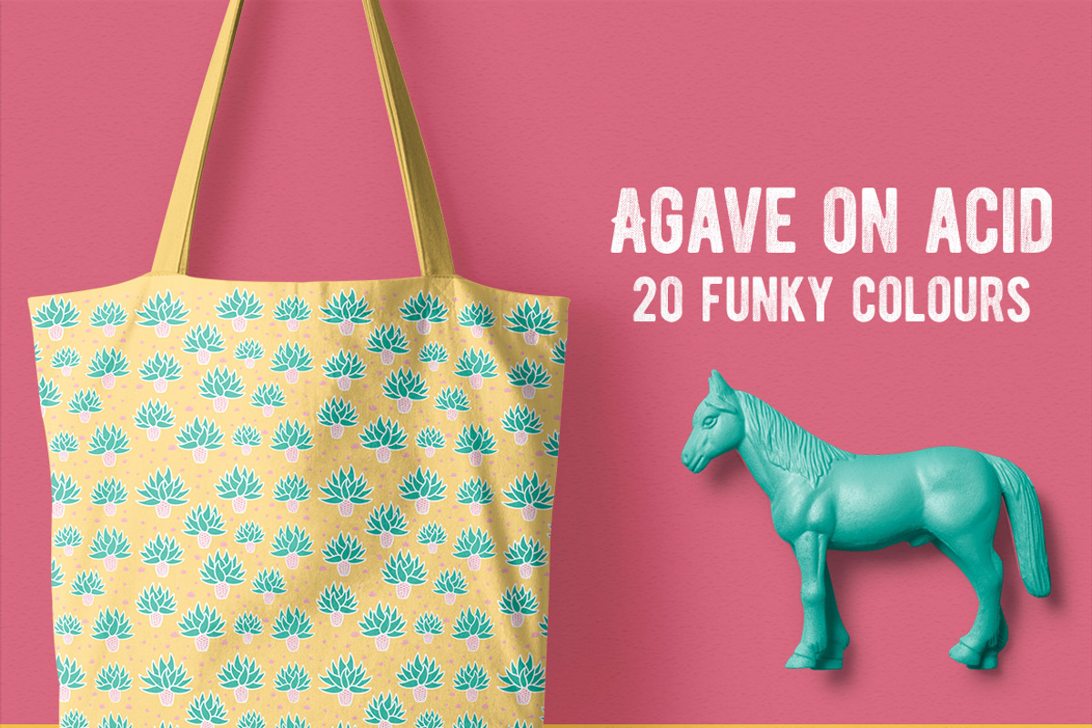Agave on acid | 20 funky patterns, a Pattern Graphic by Kenzagraphics (Photo 1 of 5)