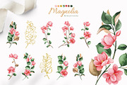 Magnolia. Gentle Floral Collection, a Decorative Illustration by Kate_Rina (Thumbnail 3 of 8)