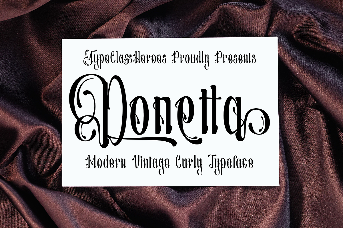 Donetta - Modern Vintage Font, a Handwritten Font by TypeClassHeroes (Photo 1 of 10)