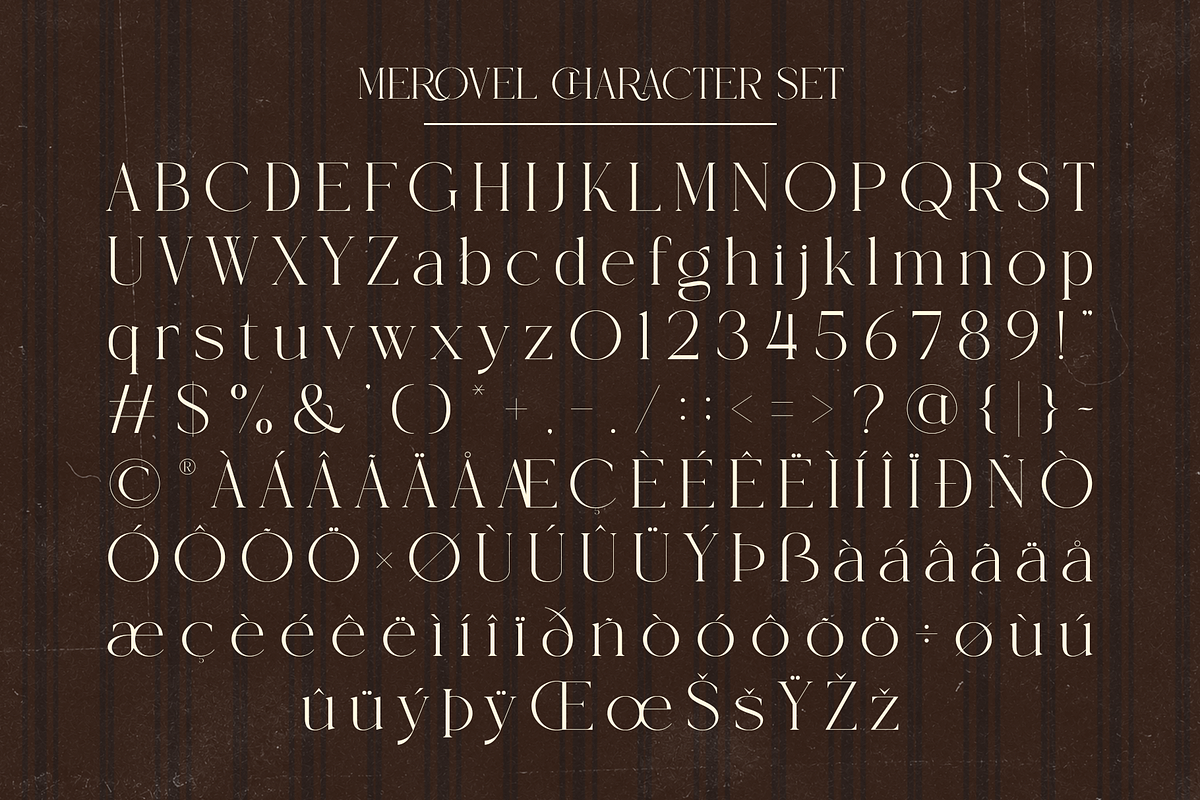MEROVEL – Elegant Retro Serif, a Serif Font by ToniStudio (Photo 9 of 13)