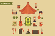 Camping illustrations and elements, an Illustration by Dasha Efremova (Thumbnail 5 of 10)