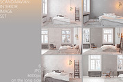 GRAY SCANDINAVIAN BEDROOM IMAGE SET, a Household Mockup by YKvisual (Thumbnail 1 of 7)
