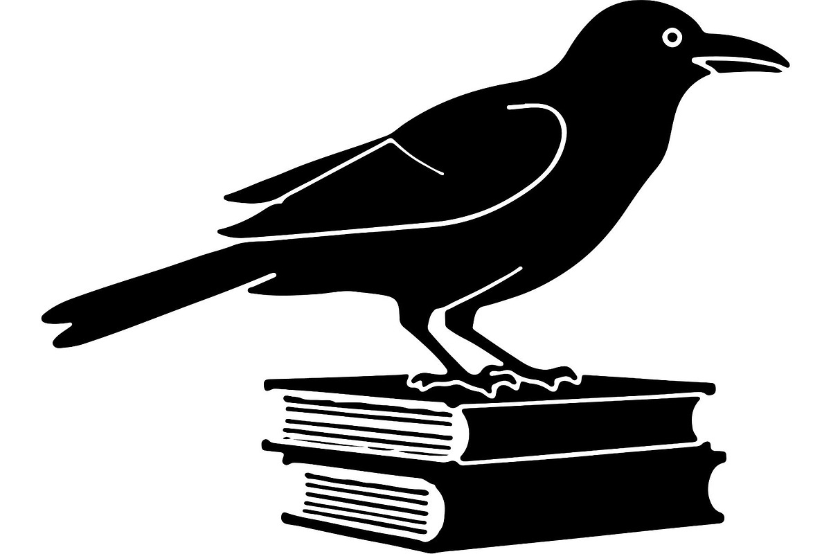 Raven on Books SVG Bundle, an Object Graphic by Designer_Momina (Photo 5 of 19)