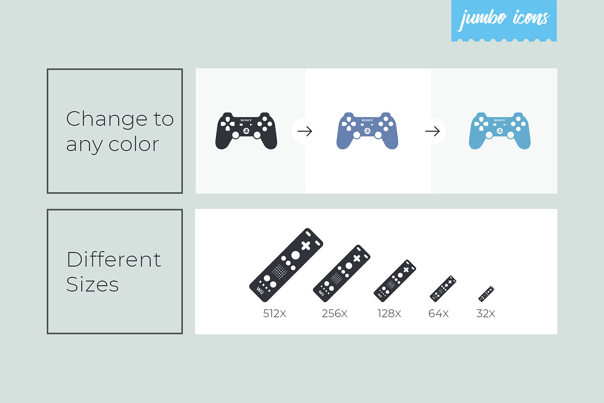 Gaming Controls Glyph Icons V2, a Solid Icon by Jumbo Icons (Photo 3 of 6)