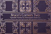 MFC Bruce's Corners Two, a Symbol Font by Monogram Fonts Co. (Thumbnail 1 of 7)