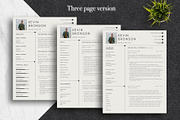 Sleek Resume Template Pack | Canva, a Resume Template by Lux Resume (Thumbnail 3 of 9)
