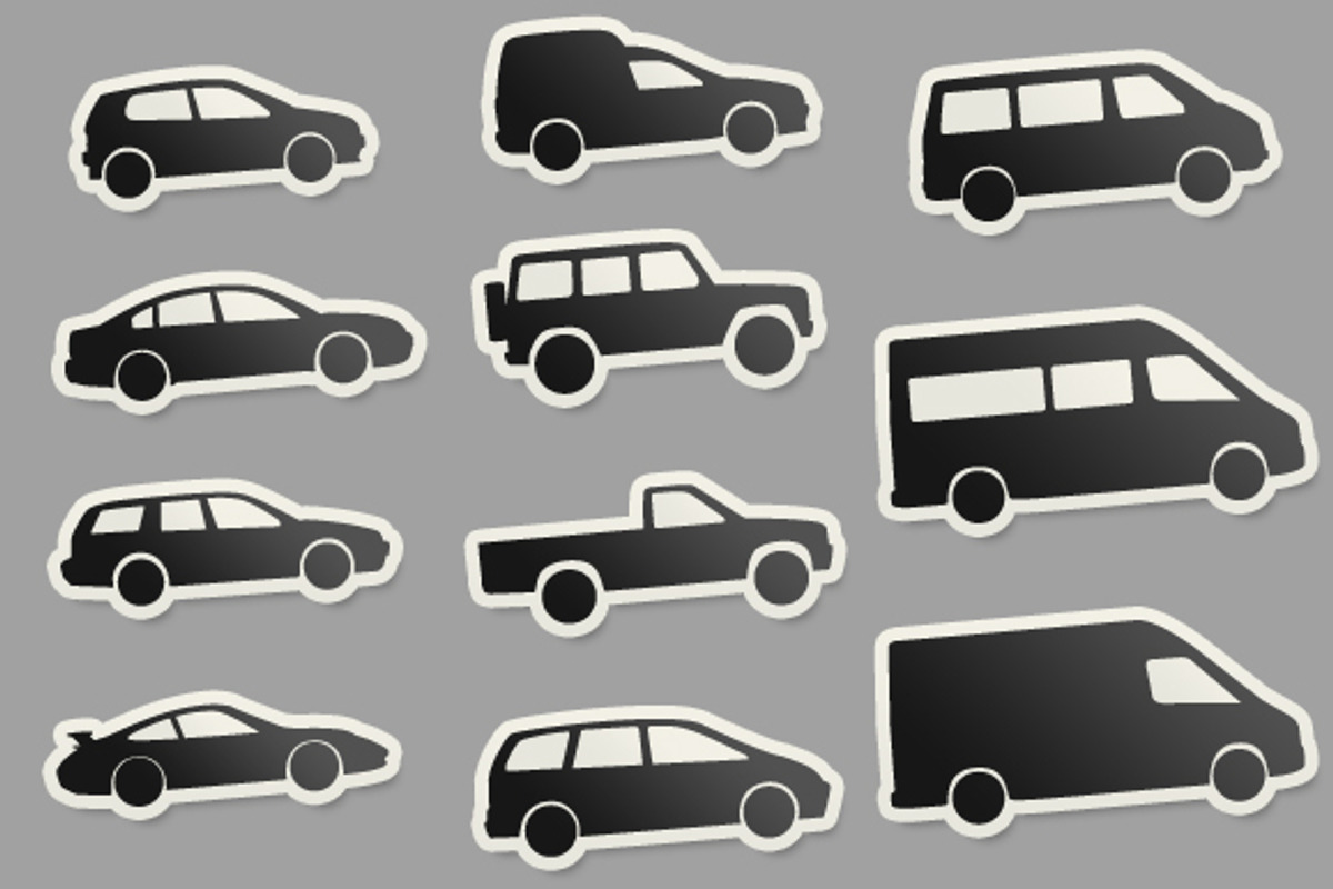14 Automobile Autobodys Car Sticker