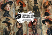 Victorian Girl Junk Journal Pages, a Person Illustration by Digital Art Mahdiseño (Thumbnail 1 of 10)