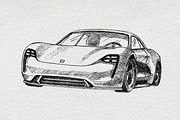Supercars Sports Car Clipart Pack, a Sport Illustration by Doggy Days (Thumbnail 3 of 8)