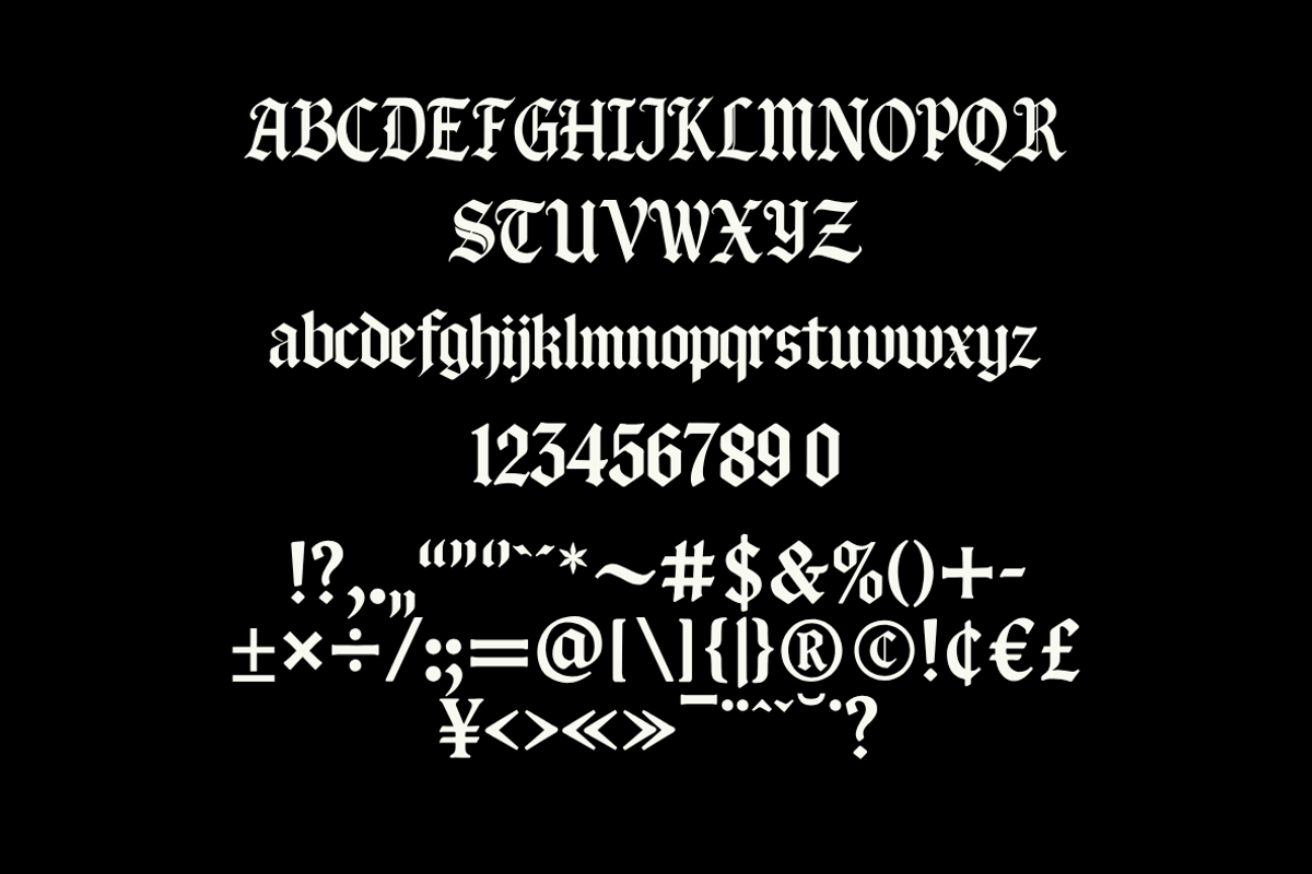 Eisenkraft – Blackletter Font, a Blackletter Font by Creacy Studio (Photo 10 of 10)