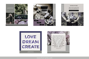 Jasmine, Styled Instagram Templates