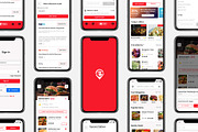 Food Order App Template (PSD), a Templates & Theme by INDERNEILk (Thumbnail 7 of 7)