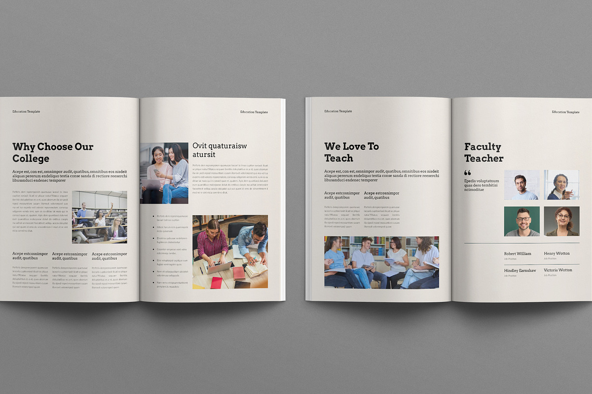 Education Brochure Template, a Brochure Template by E-Type (Photo 5 of 7)