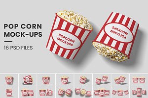 Popcorn Bucket Mockup Bundles