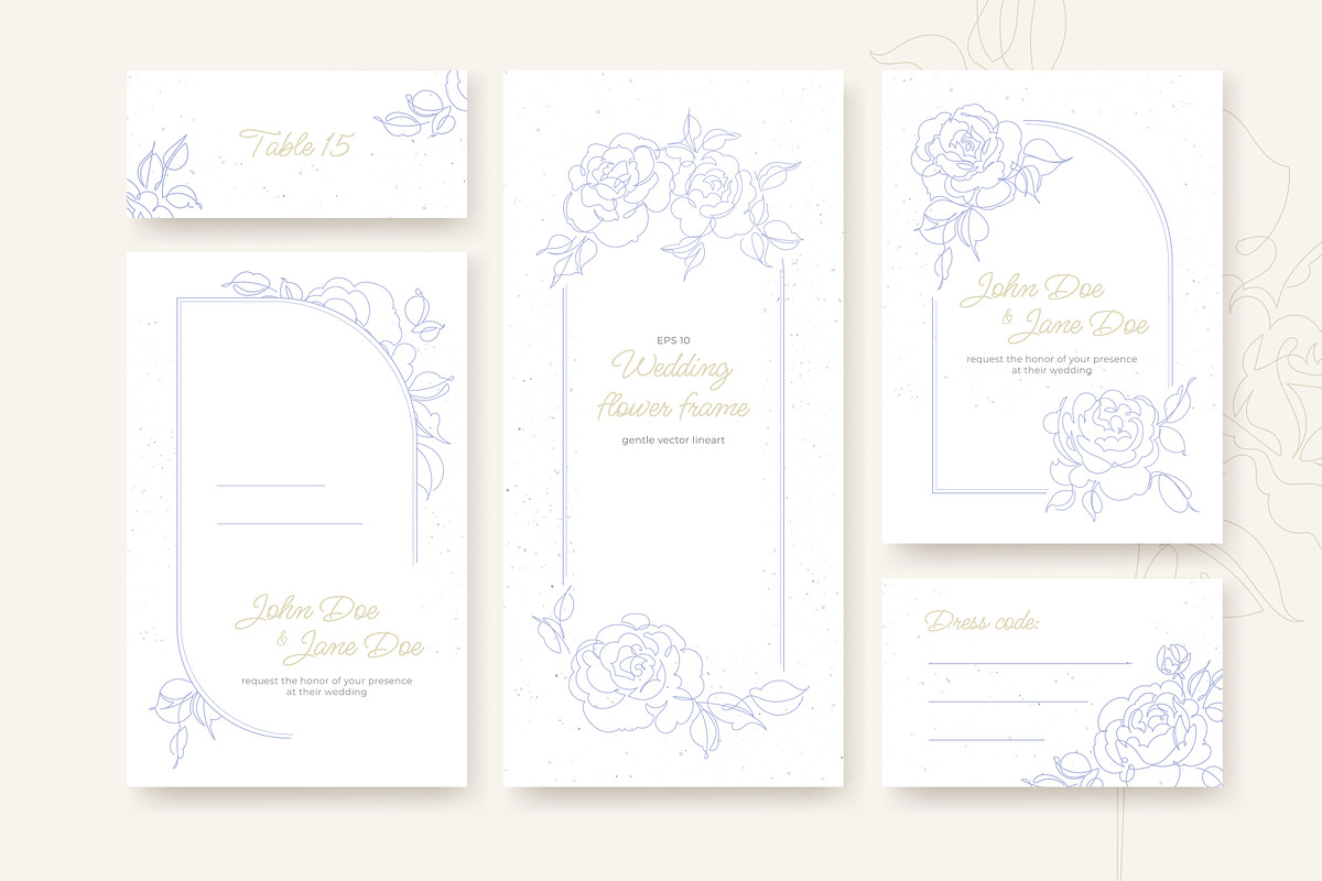 One Line Rose Flower Illustrations, a Decorative Illustration by Alina Kruss (Photo 7 of 9)