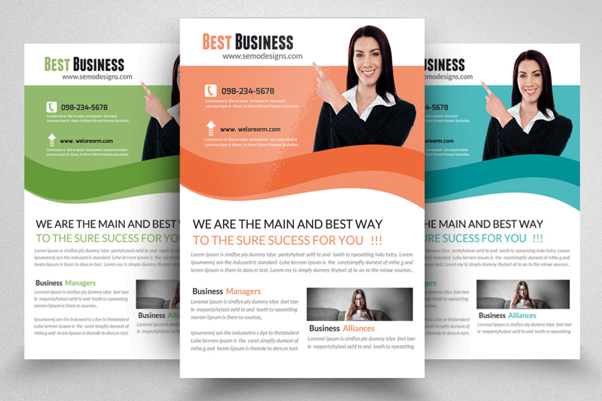 Creative Business Flyer Template, a Flyer Template by Psd Templates (Photo 1 of 3)