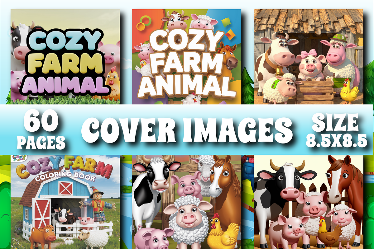 Cozy Farm Animals Bold and Easy, an Animal Illustration by Design Zone (Photo 2 of 6)