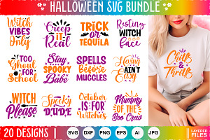 Halloween quotes SVG Bundle, an Object Graphic by Creative Art