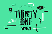 Thirty One Typeface, a Font by chekart (Thumbnail 1 of 8)